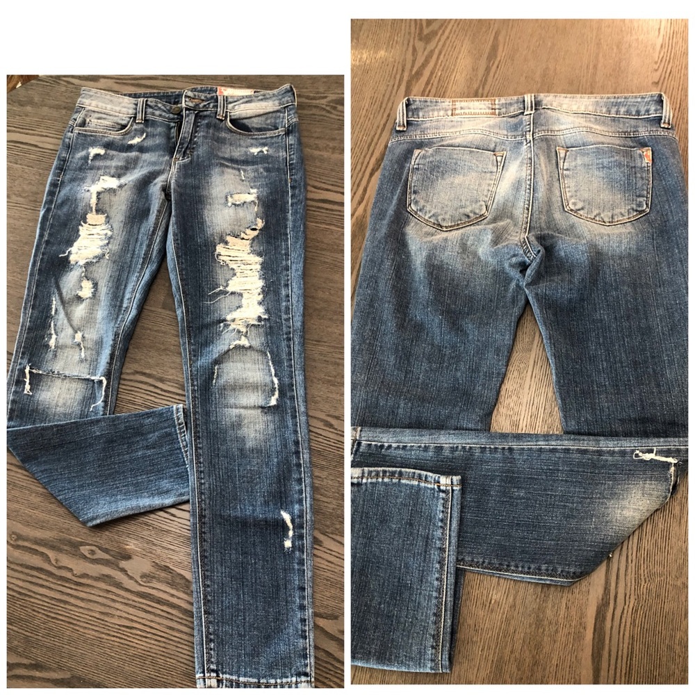 🌼🌼🌼🌼. Siwy Destressed blue jeans Size 26 women 🌼🌼🌼